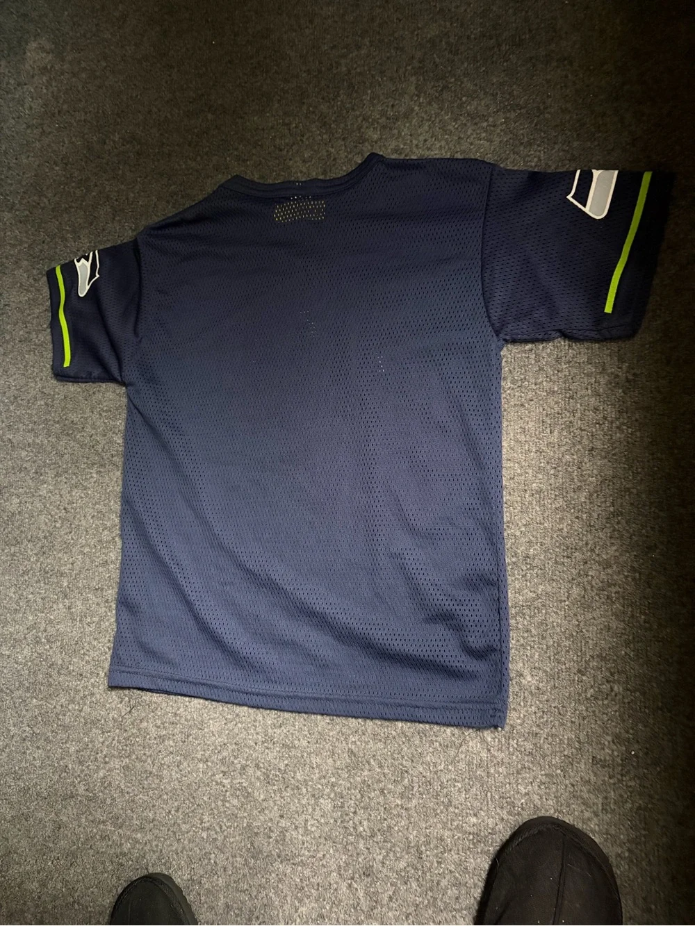 Vintage Seattle Seahawks Youth Navy Short Sleeve Jersey